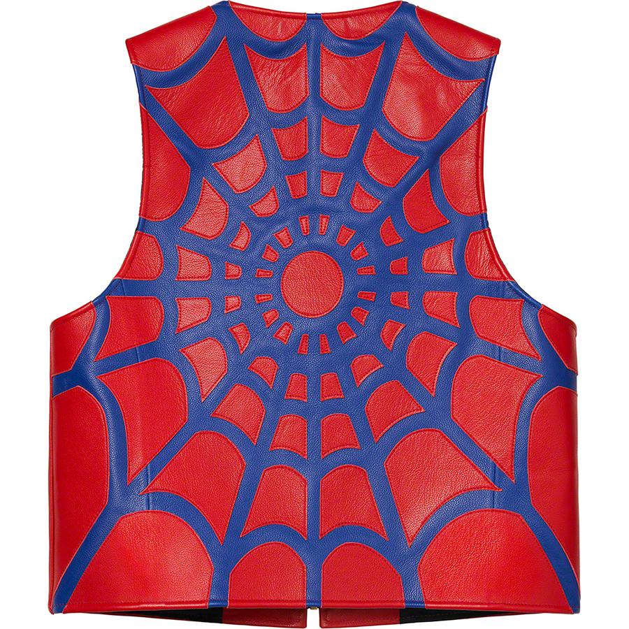 Details on Supreme Vanson Leathers Spider Web Vest  from spring summer
                                                    2021 (Price is $648)