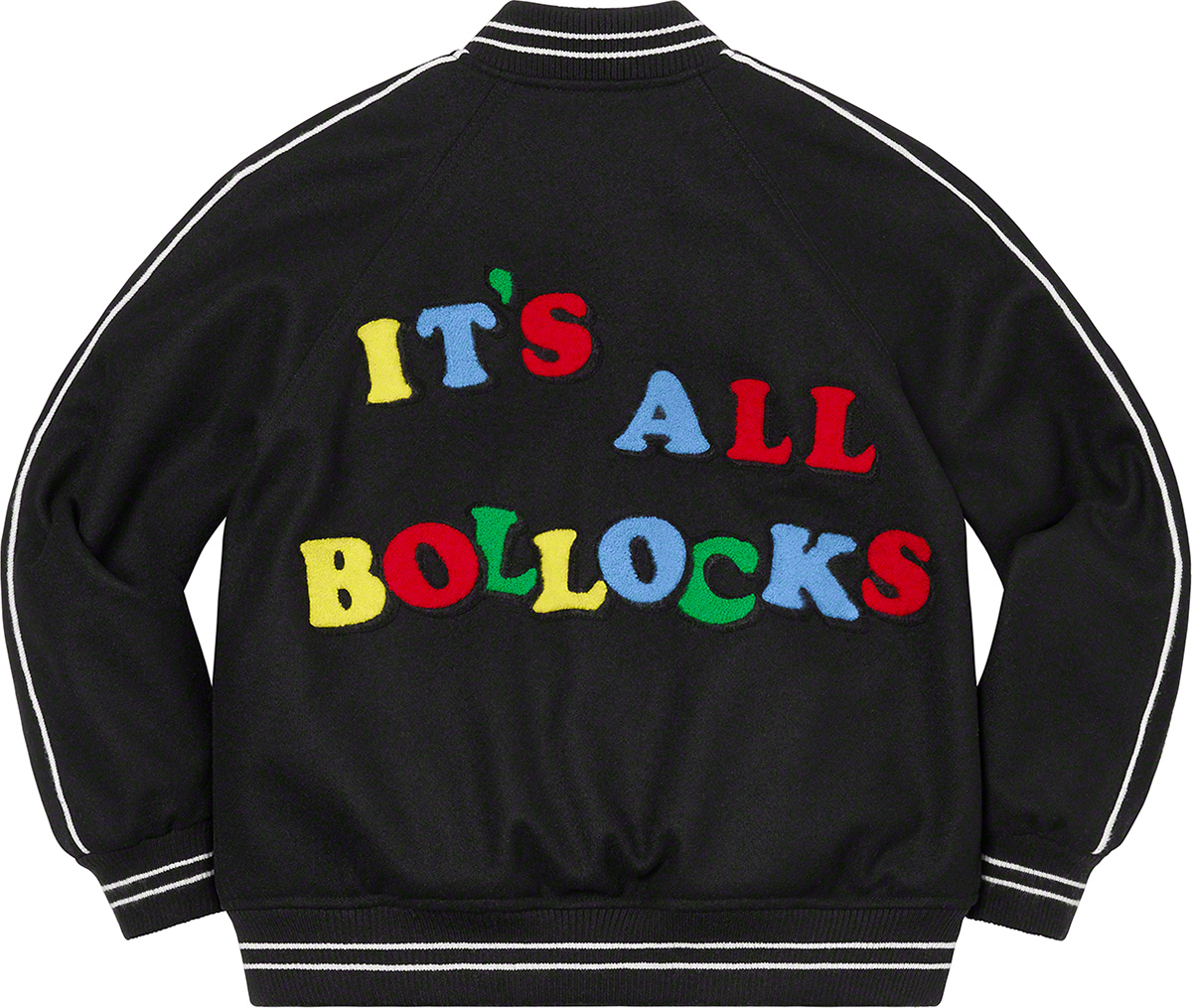 Jamie Reid It's All Bollocks Varsity Jacket - spring summer 2021