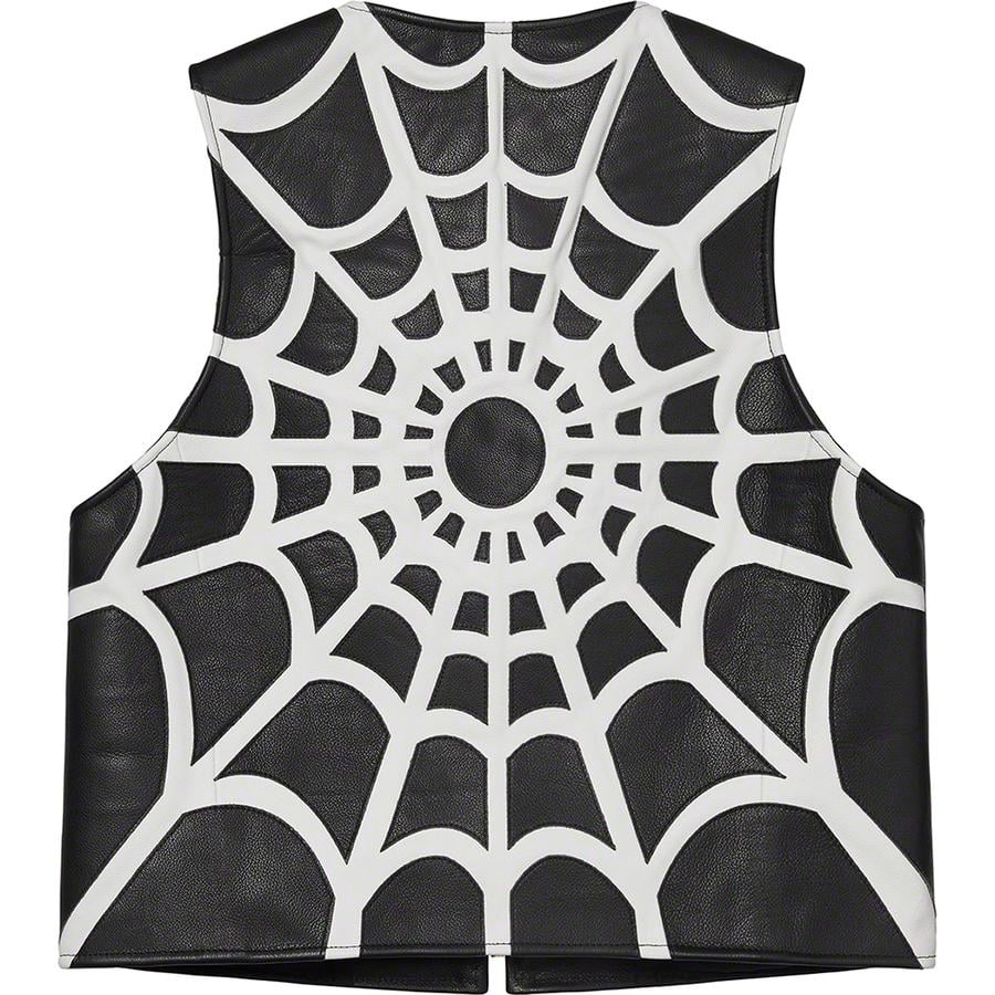 Details on Supreme Vanson Leathers Spider Web Vest  from spring summer
                                                    2021 (Price is $648)