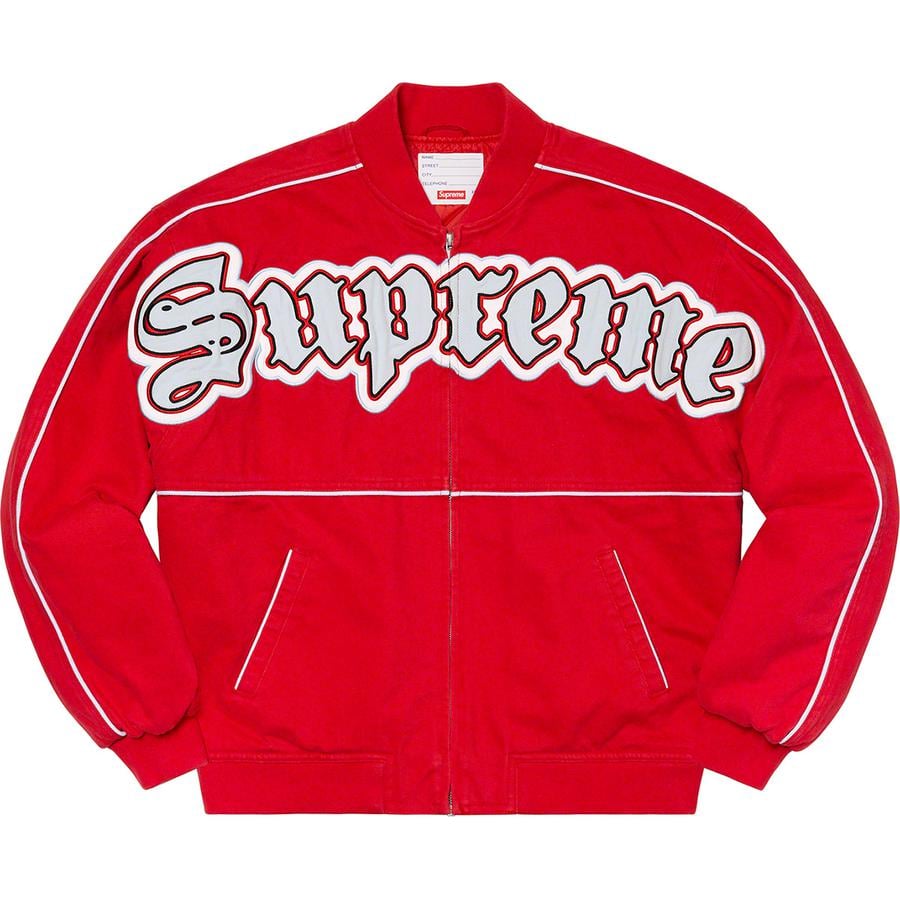 Twill Old English Varsity Jacket - spring summer 2021 - Supreme