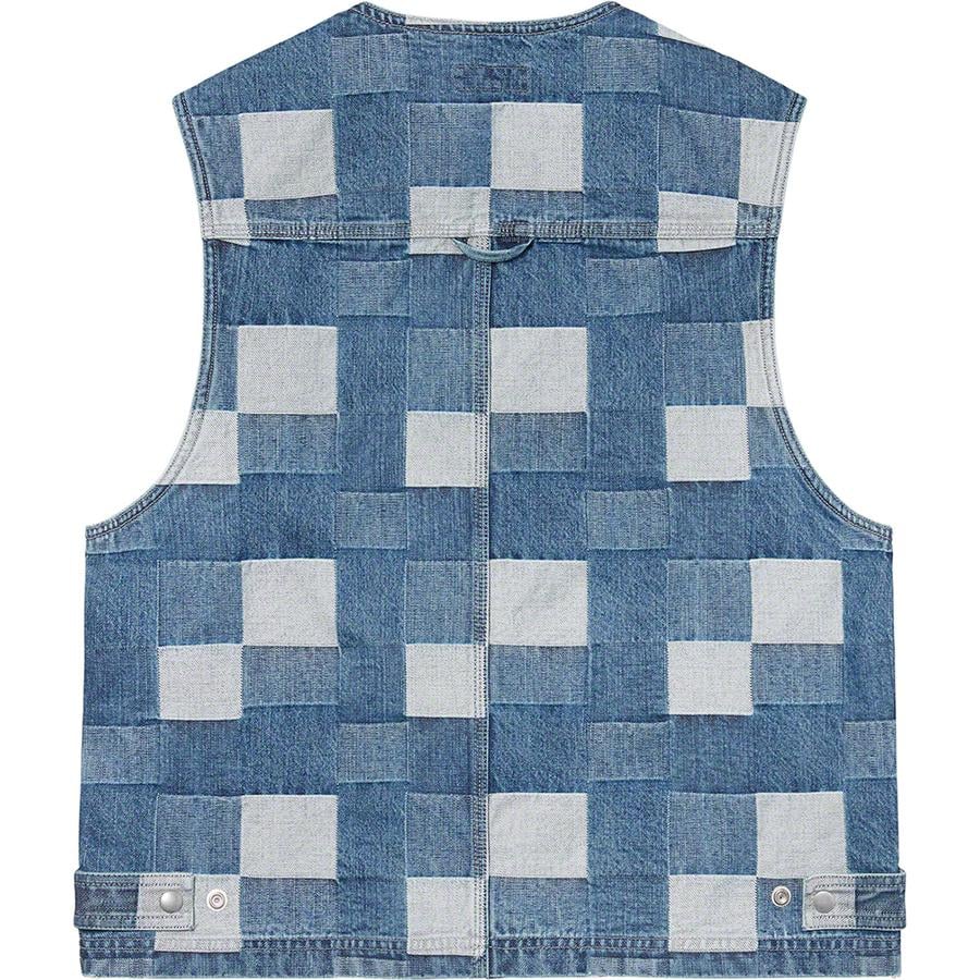 Details on Patched Denim Vest  from spring summer
                                                    2021 (Price is $148)