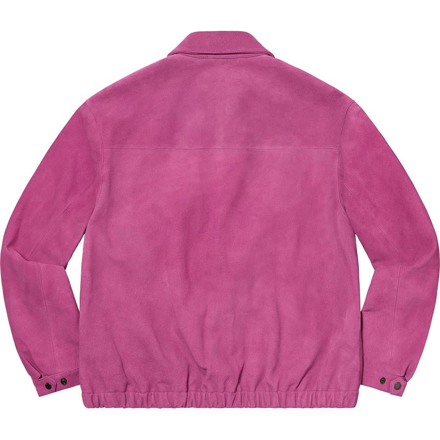 Details on Suede Harrington Jacket  from spring summer
                                                    2021 (Price is $498)