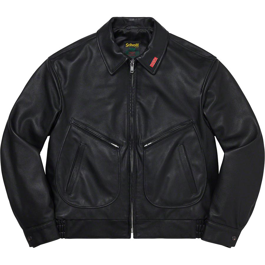 Details on Supreme Schott Leather Work Jacket  from spring summer
                                                    2021 (Price is $698)