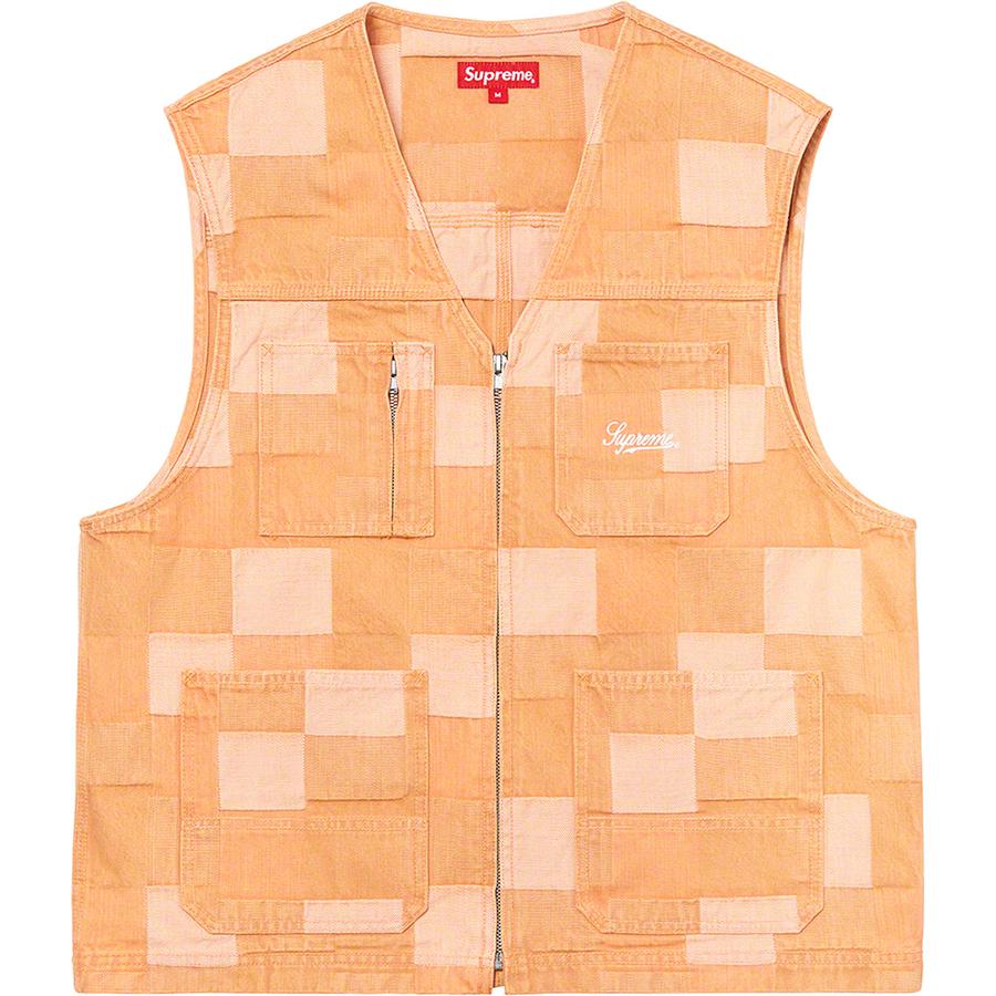 Details on Patched Denim Vest  from spring summer
                                                    2021 (Price is $148)