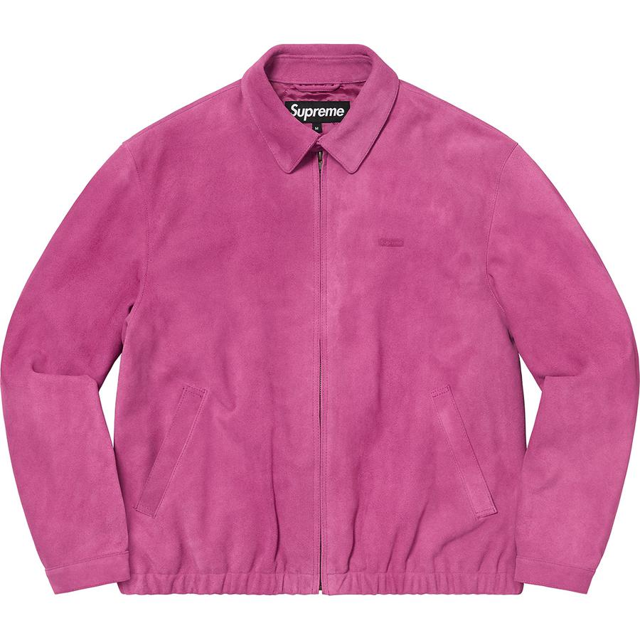 Details on Suede Harrington Jacket  from spring summer
                                                    2021 (Price is $498)