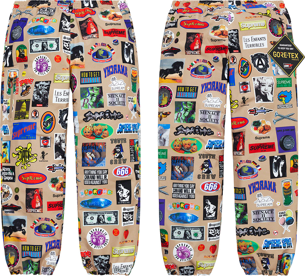 GORE-TEX Stickers Pant - spring summer 2021 - Supreme