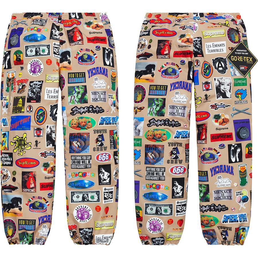 Supreme GORE-TEX Stickers Pant released during spring summer 21 season