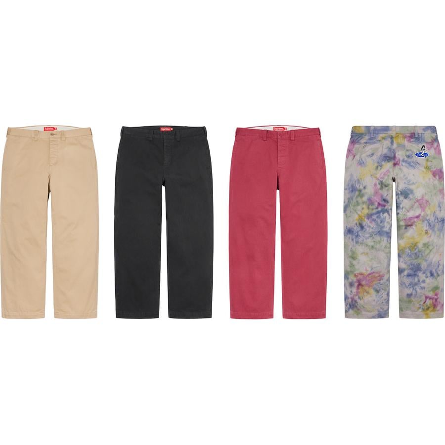 Supreme Pin Up Chino Pant releasing on Week 11 for spring summer 21