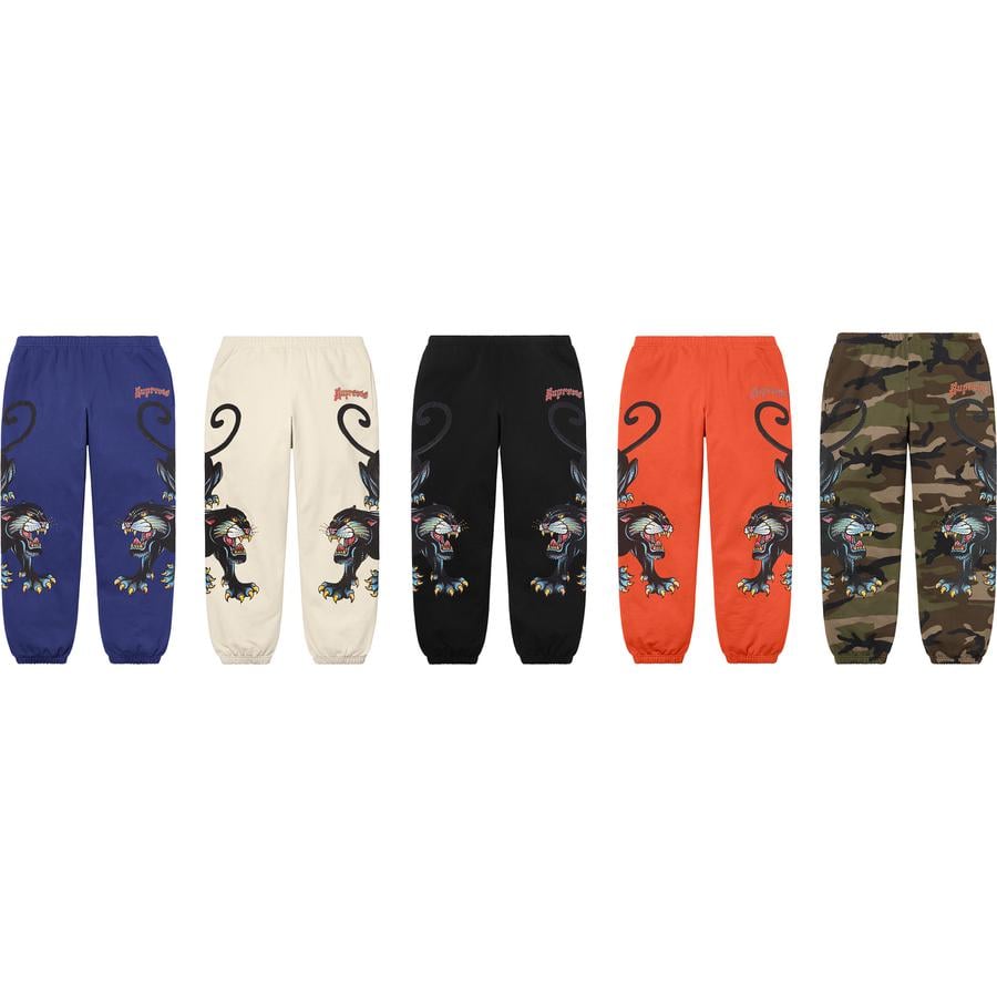 Supreme Panther Sweatpant released during spring summer 21 season