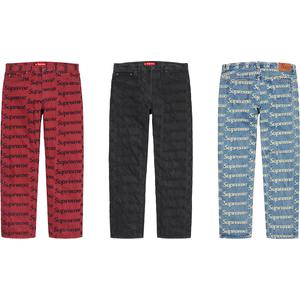 Frayed Logos Regular Jean - spring summer 2021 - Supreme