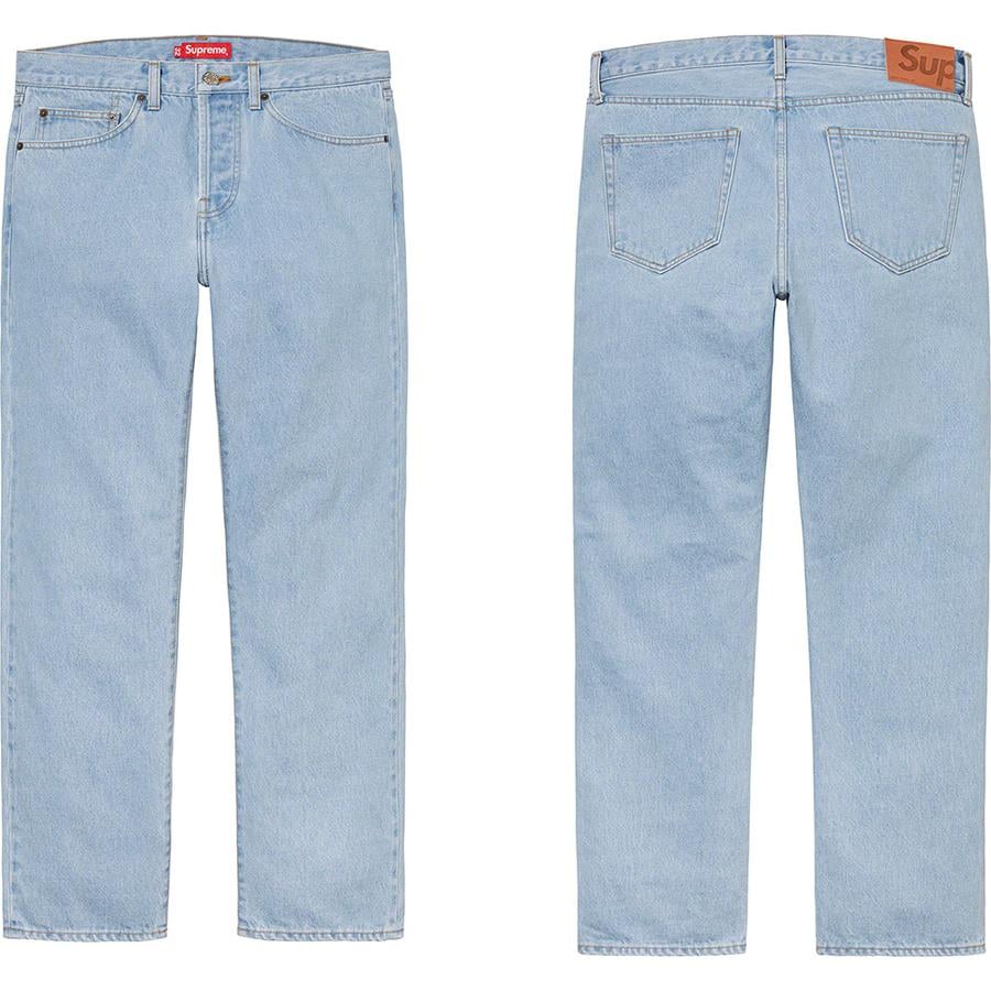 Supreme Stone Washed Slim Jean for spring summer 21 season