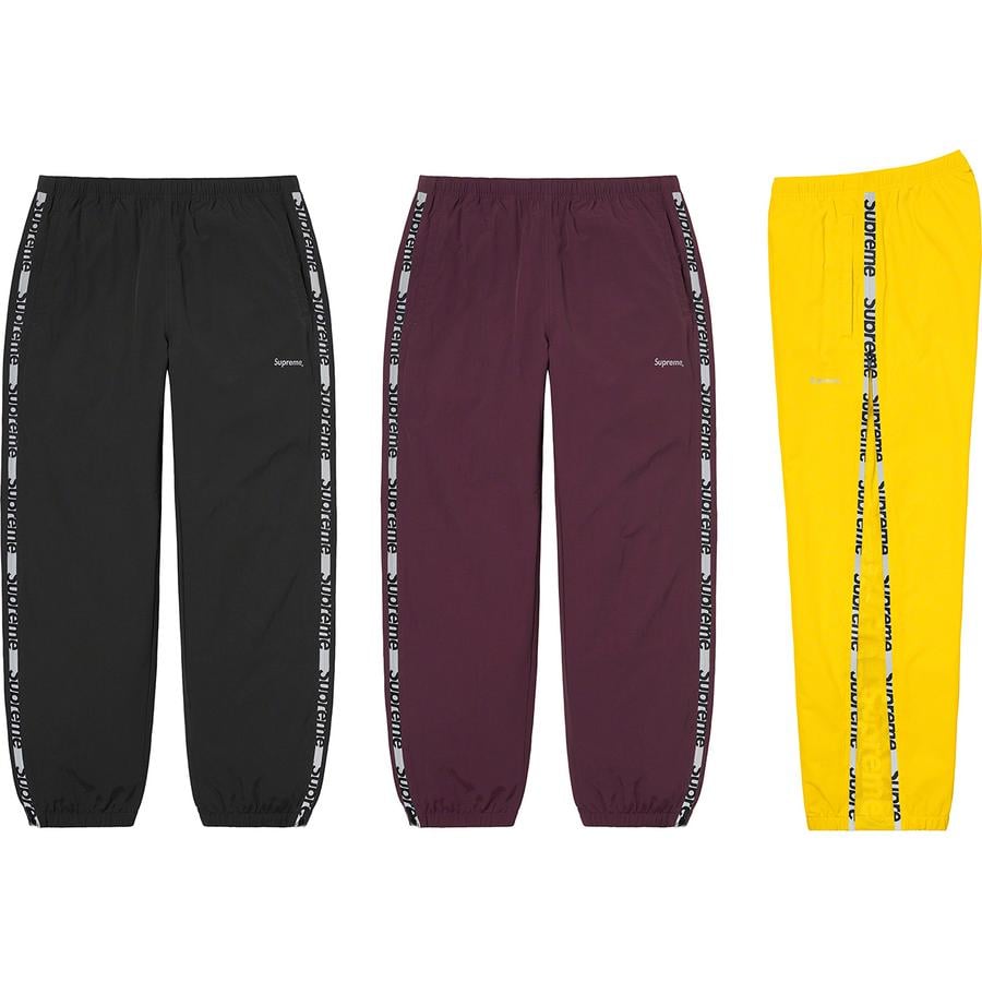 Supreme Reflective Zip Track Pant releasing on Week 4 for spring summer 2021