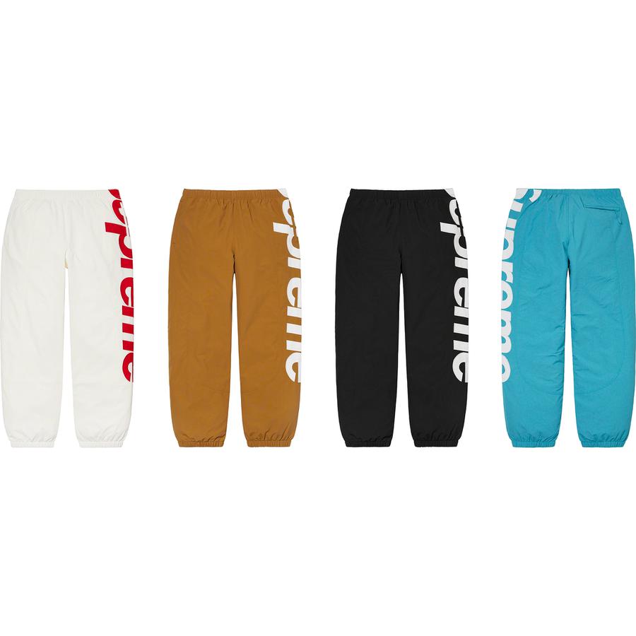 Supreme Spellout Track Pant releasing on Week 1 for spring summer 21