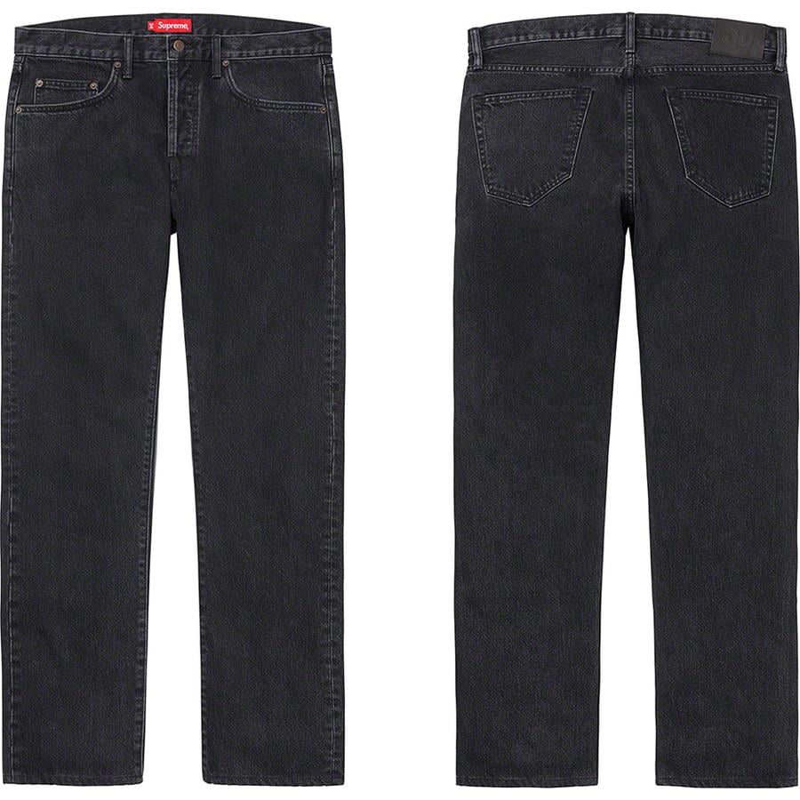 Supreme Stone Washed Black Slim Jean releasing on Week 1 for spring summer 2021