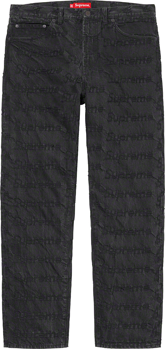 Frayed Logos Regular Jean - spring summer 2021 - Supreme