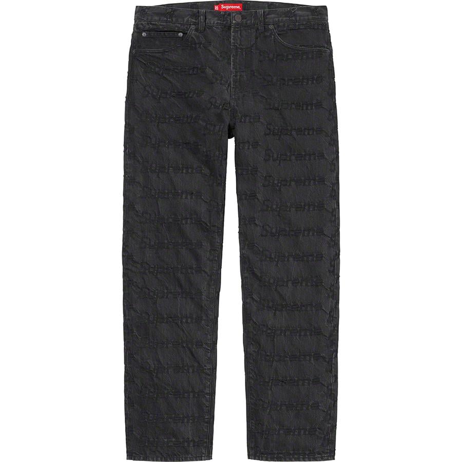 Frayed Logos Regular Jean - spring summer 2021 - Supreme