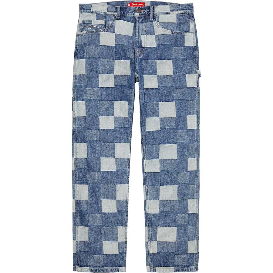 Details on Patched Denim Painter Pant  from spring summer
                                                    2021 (Price is $168)