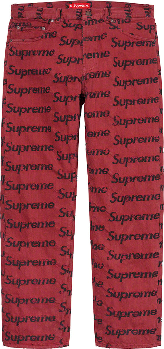 Supreme Monogram Logo Jeans