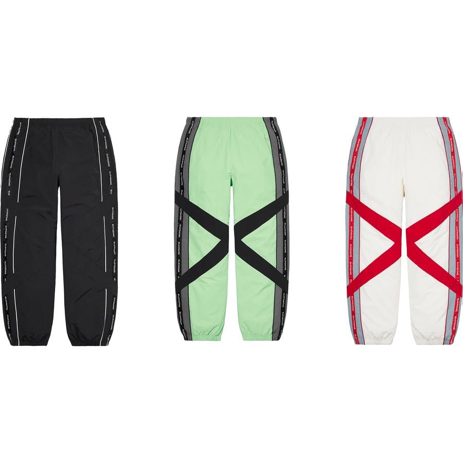 Supreme Cross Paneled Track Pant released during spring summer 21 season