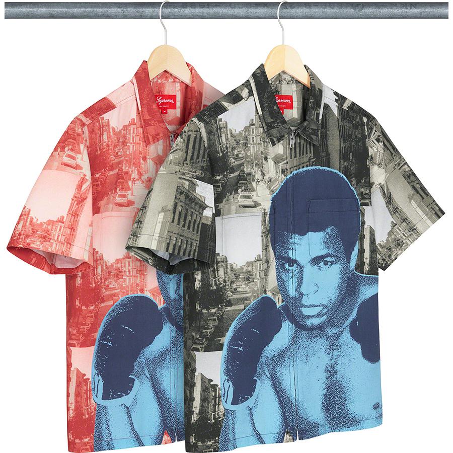 Details on Muhammad Ali Zip Up S S Shirt from spring summer
                                            2021 (Price is $158)