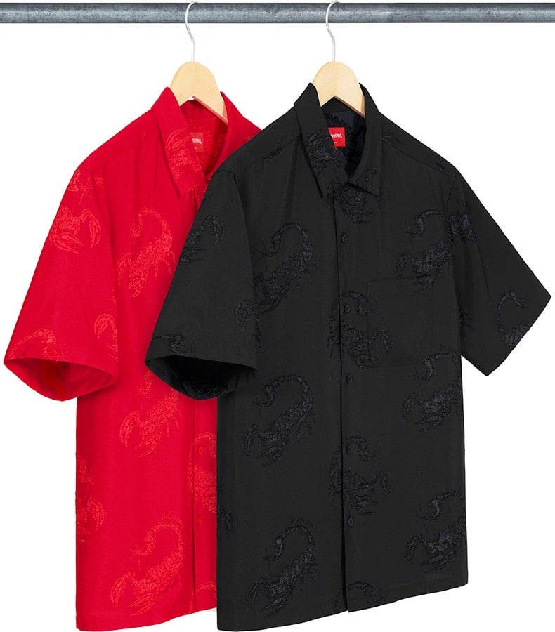 【S】Supreme Scorpion Jacquard S/S Shirt