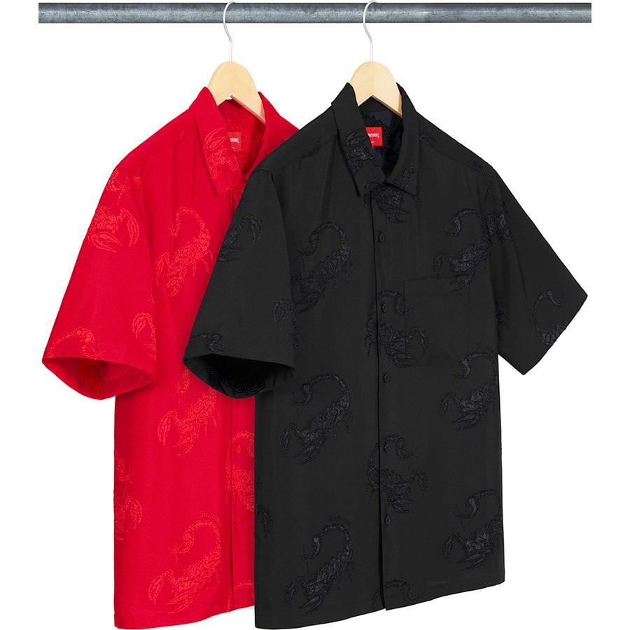 Supreme Scorpion Jacquard S S Shirt releasing on Week 15 for spring summer 2021