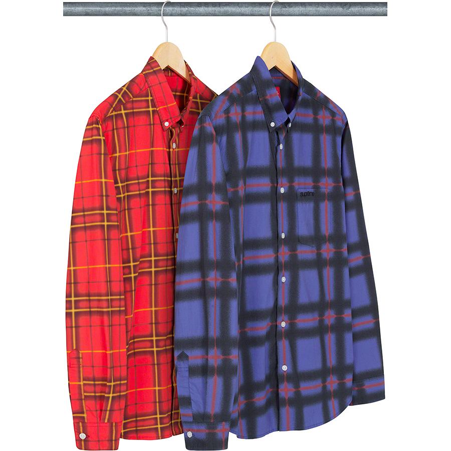 Supreme Spray Tartan Shirt released during spring summer 21 season