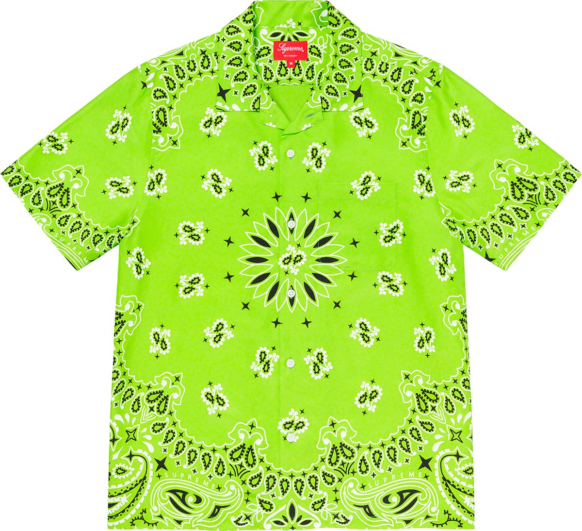 supreme Bandana Silk S/S Shirt S