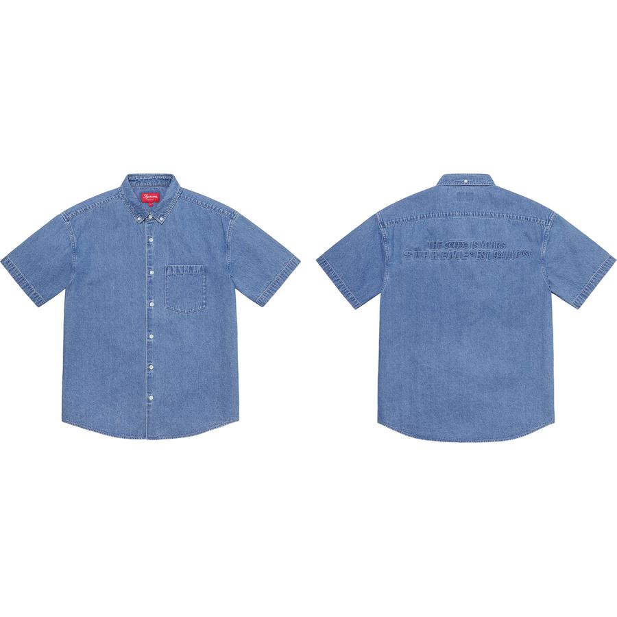 Embossed Denim S S Shirt - spring summer 2021 - Supreme