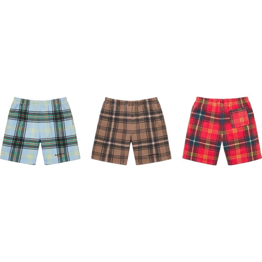 Supreme Plaid Sweatshort for spring summer 21 season