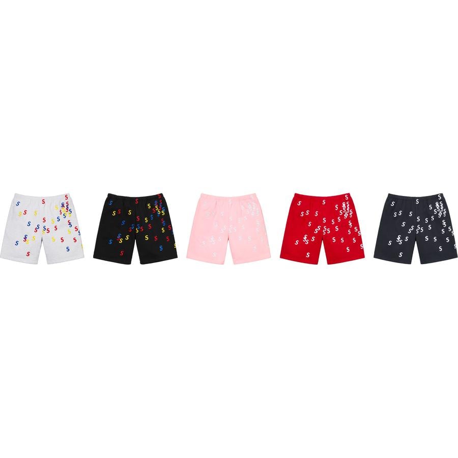 Supreme Embroidered S Sweatshort for spring summer 21 season