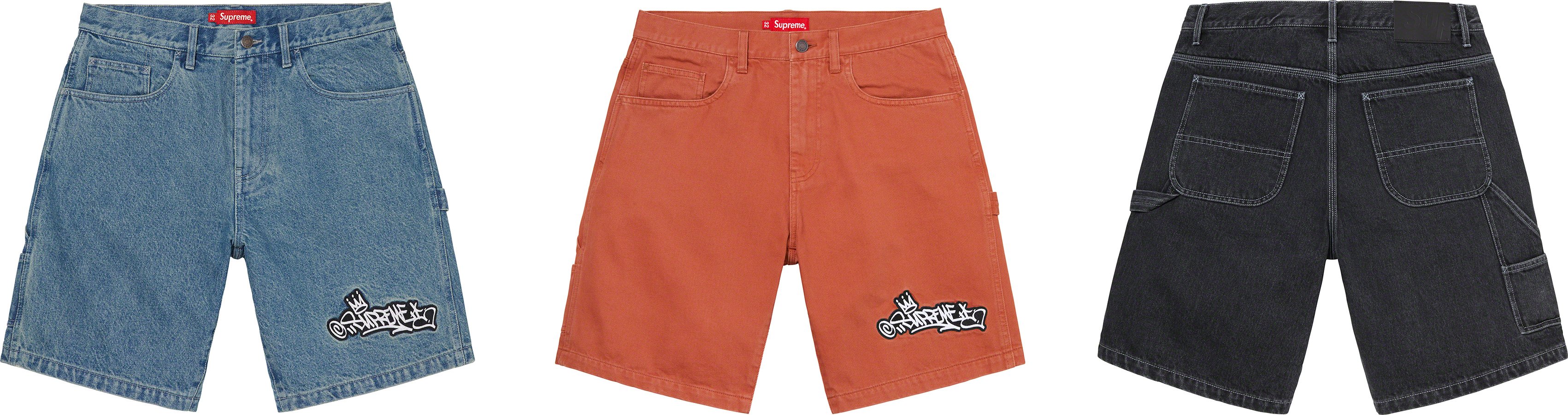 Supreme Handstyle denim painter short 32