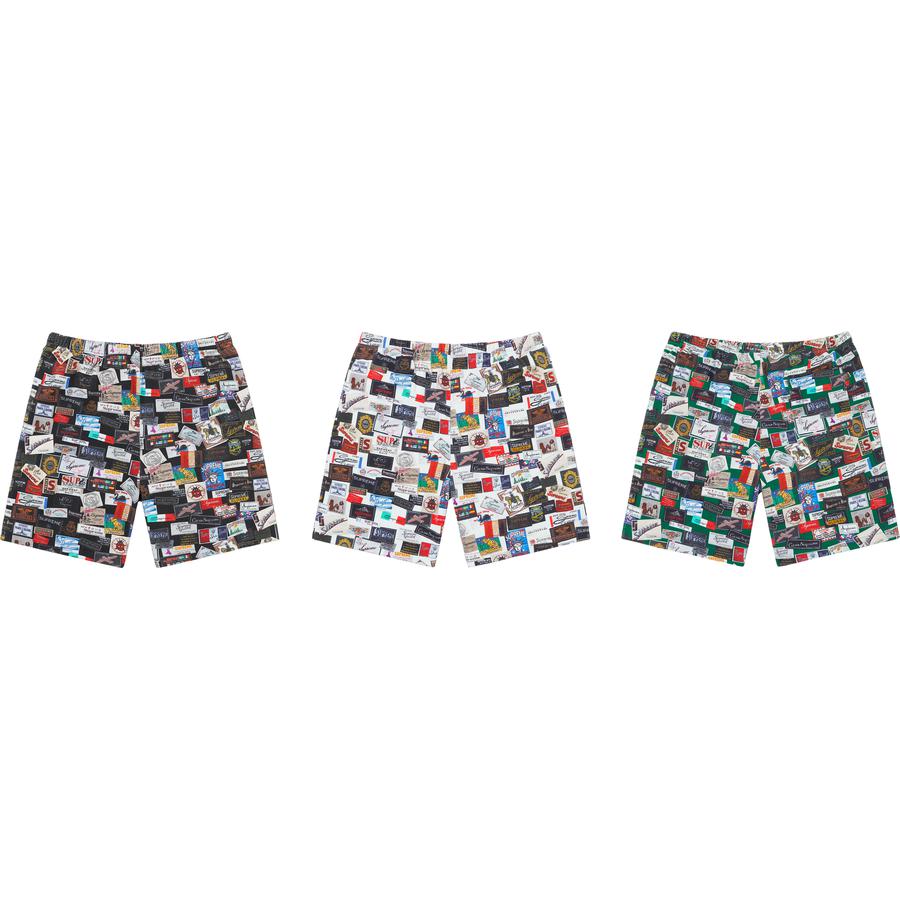 Supreme Labels Pique Short released during spring summer 21 season