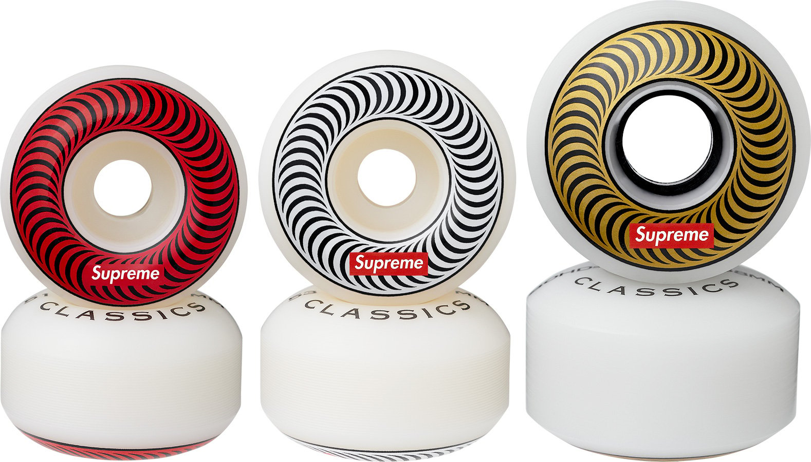 Skateboard Wheels 58mm Sealed New Details about   Supreme x Spitfire Set of 4 - White 