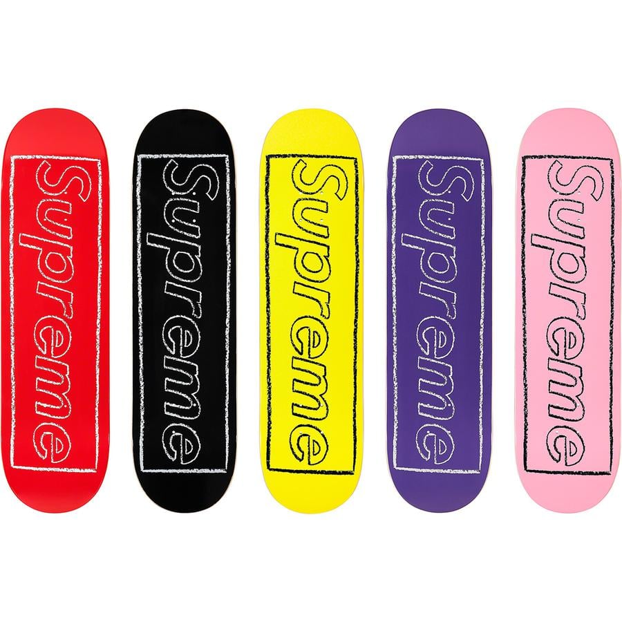 Supreme KAWS Chalk Logo Skateboard releasing on Week 1 for spring summer 2021