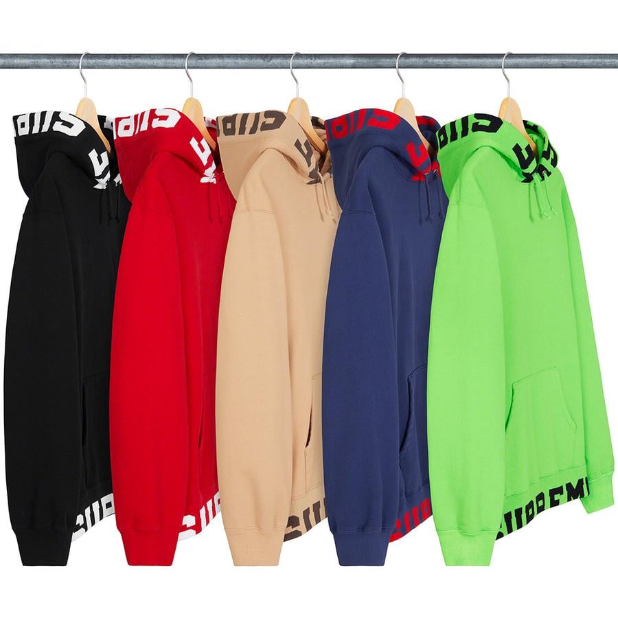 Supreme Cropped Logos Hooded Sweatshirt Red Men's - SS21 - US