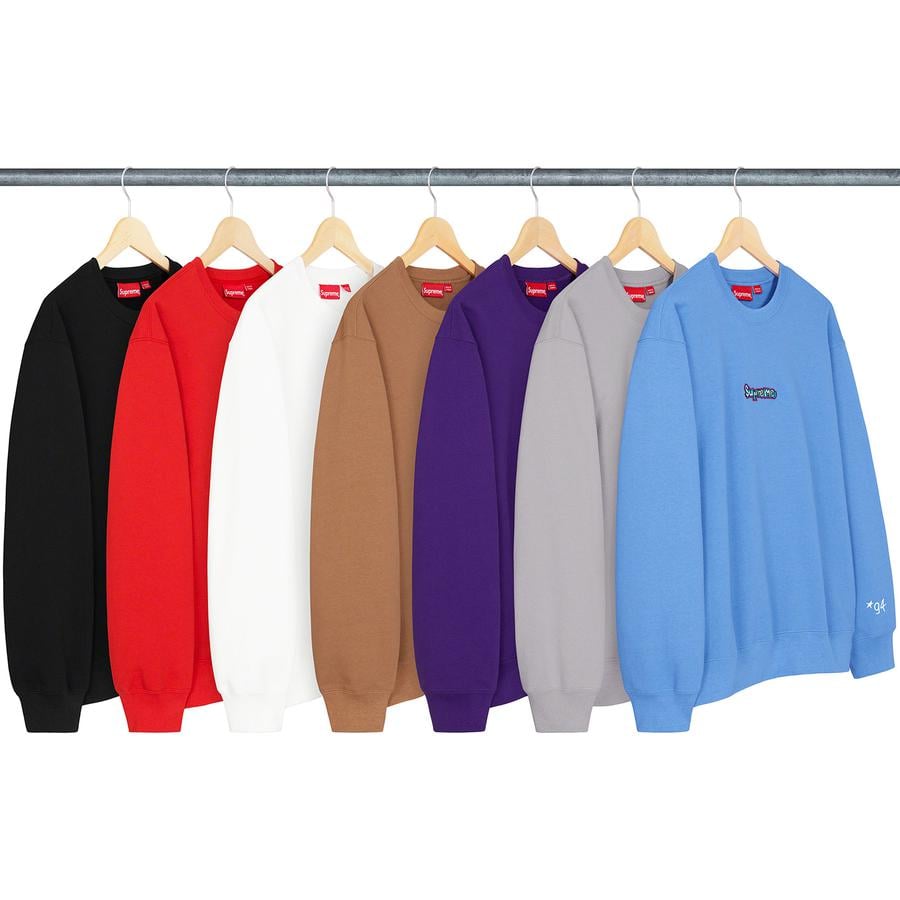 Supreme Gonz Logo Crewneck released during spring summer 21 season