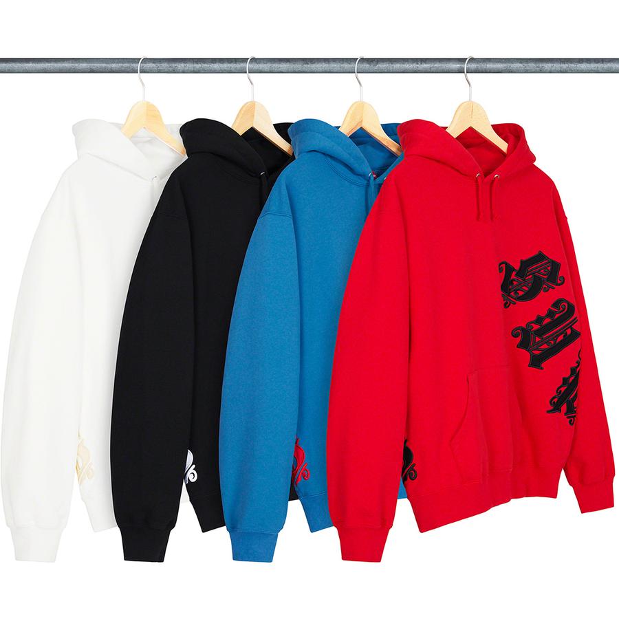 Supreme Old English Wrap Hooded Sweatshirt releasing on Week 18 for spring summer 2021