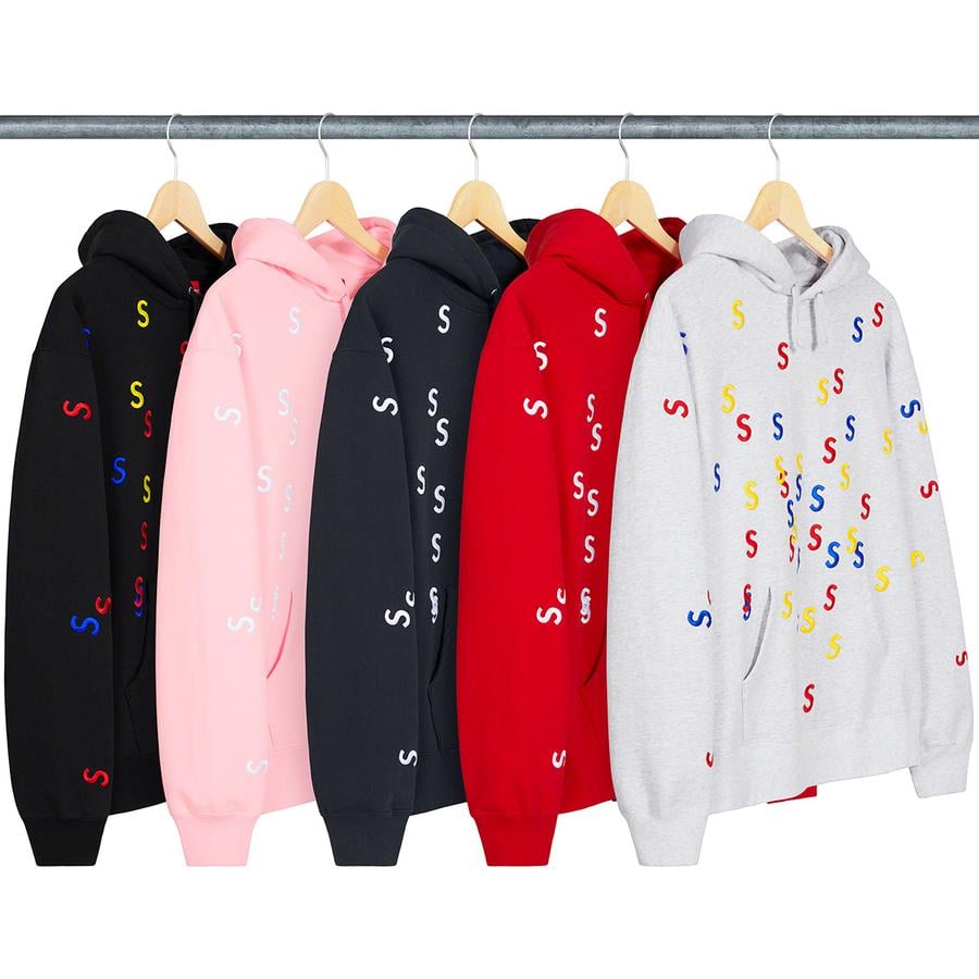 Supreme Embroidered S Hooded Sweatshirt released during spring summer 21 season