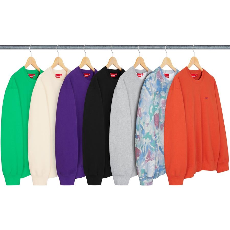 Supreme Small Box Crewneck released during spring summer 21 season