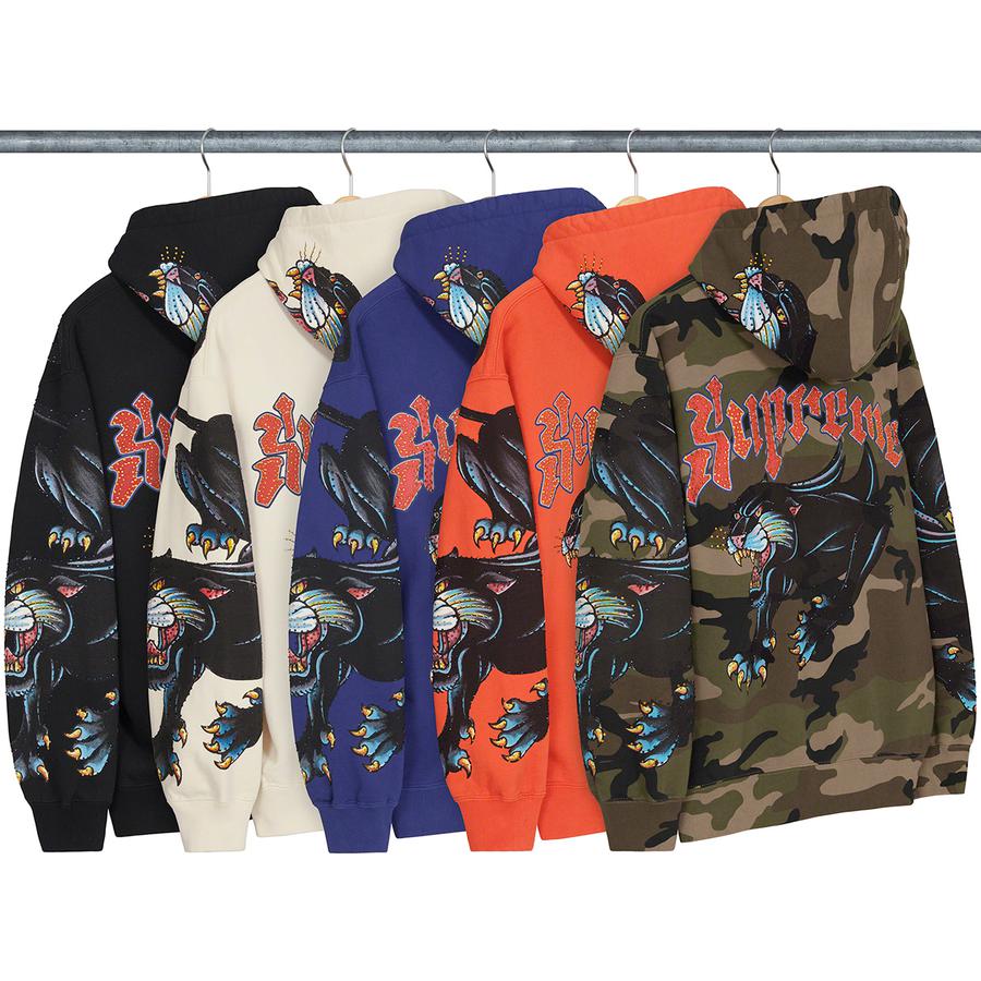 Supreme Panther Zip Up Hooded Sweatshirt for spring summer 21 season