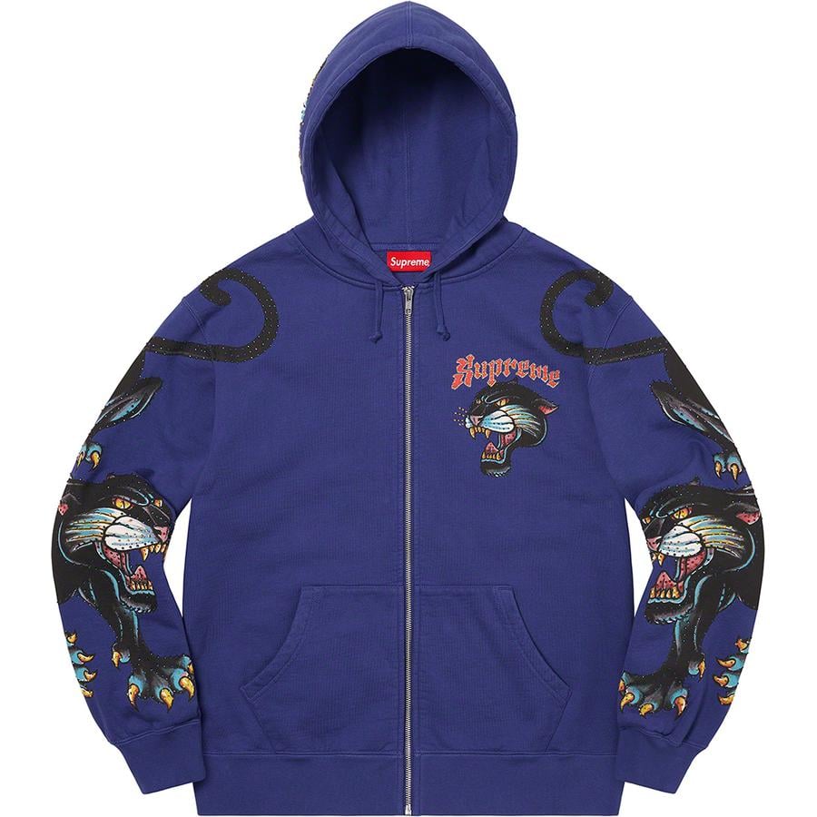 Details on Panther Zip Up Hooded Sweatshirt  from spring summer
                                                    2021 (Price is $168)