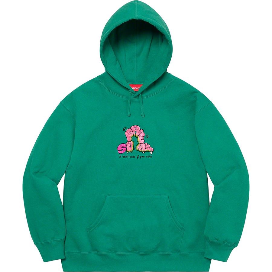 Supreme Don't Care Hooded Sweatshirt (SS21) - $158