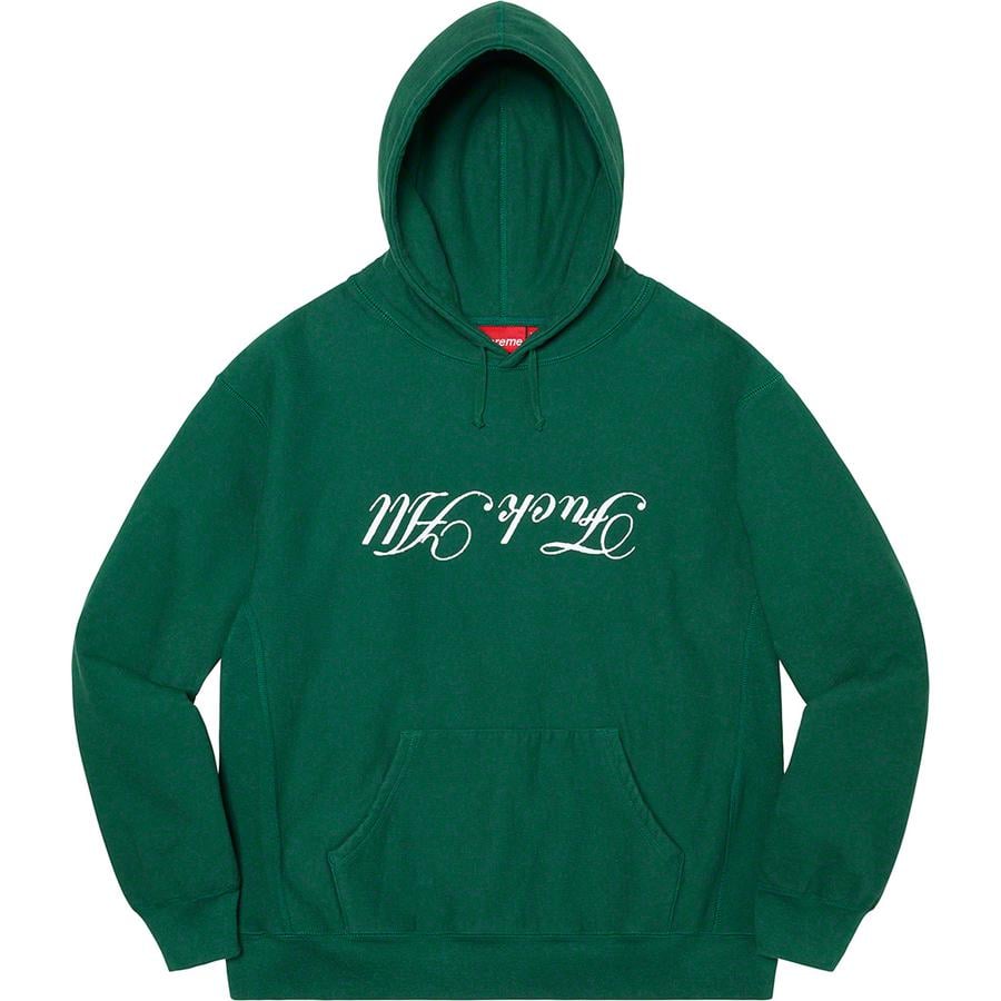 Details on Jamie Reid Supreme Fuck All Hooded Sweatshirt  from spring summer
                                                    2021 (Price is $158)