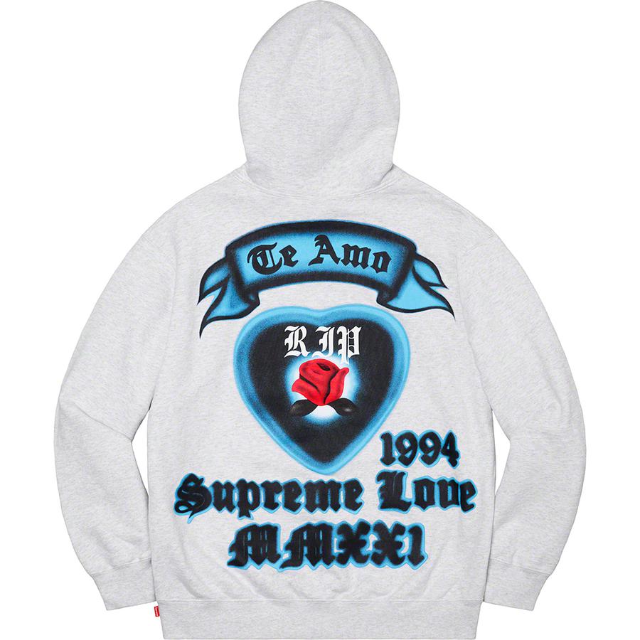 Details on Supreme Love Hooded Sweatshirt  from spring summer
                                                    2021 (Price is $168)