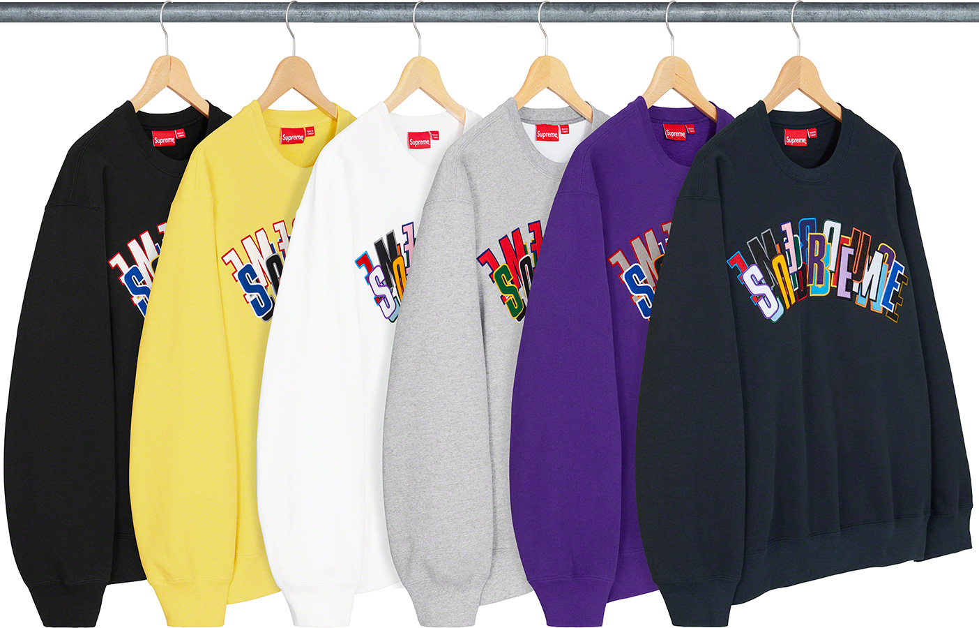 Supreme Stacked Crewneck Grey