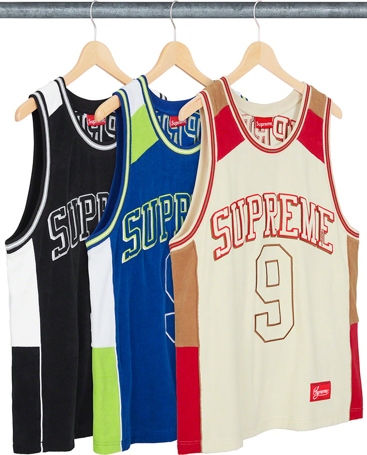 Buy Supreme Terry Basketball Jersey 'Stone' - SS21KN79 STONE