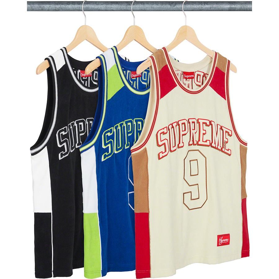 Supreme Terry Basketball Jersey released during spring summer 21 season