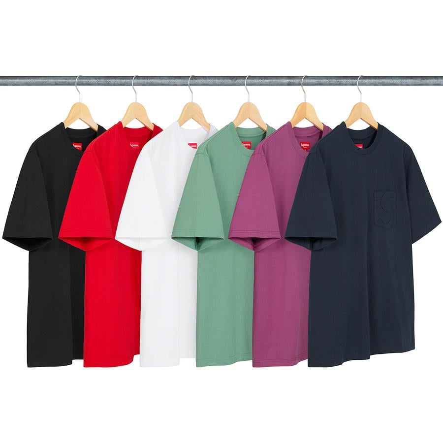 Supreme Laser Cut S Logo Pocket Tee for spring summer 21 season