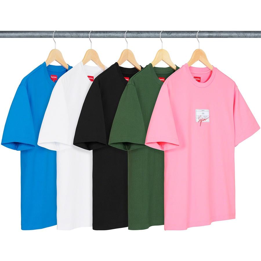 Supreme Signature Label S S Top releasing on Week 9 for spring summer 21